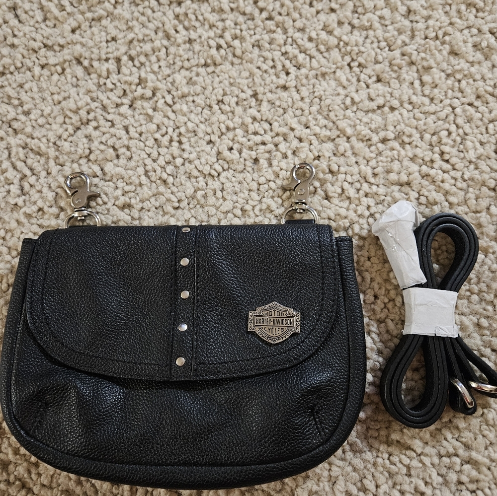 Harley-Davidson leather convertible purse